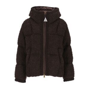 Moncler Women Short "Cristallin" Jacket With Hood.